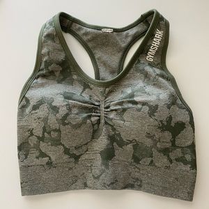 New Gymshark Adapt Camo Green Sports Bra